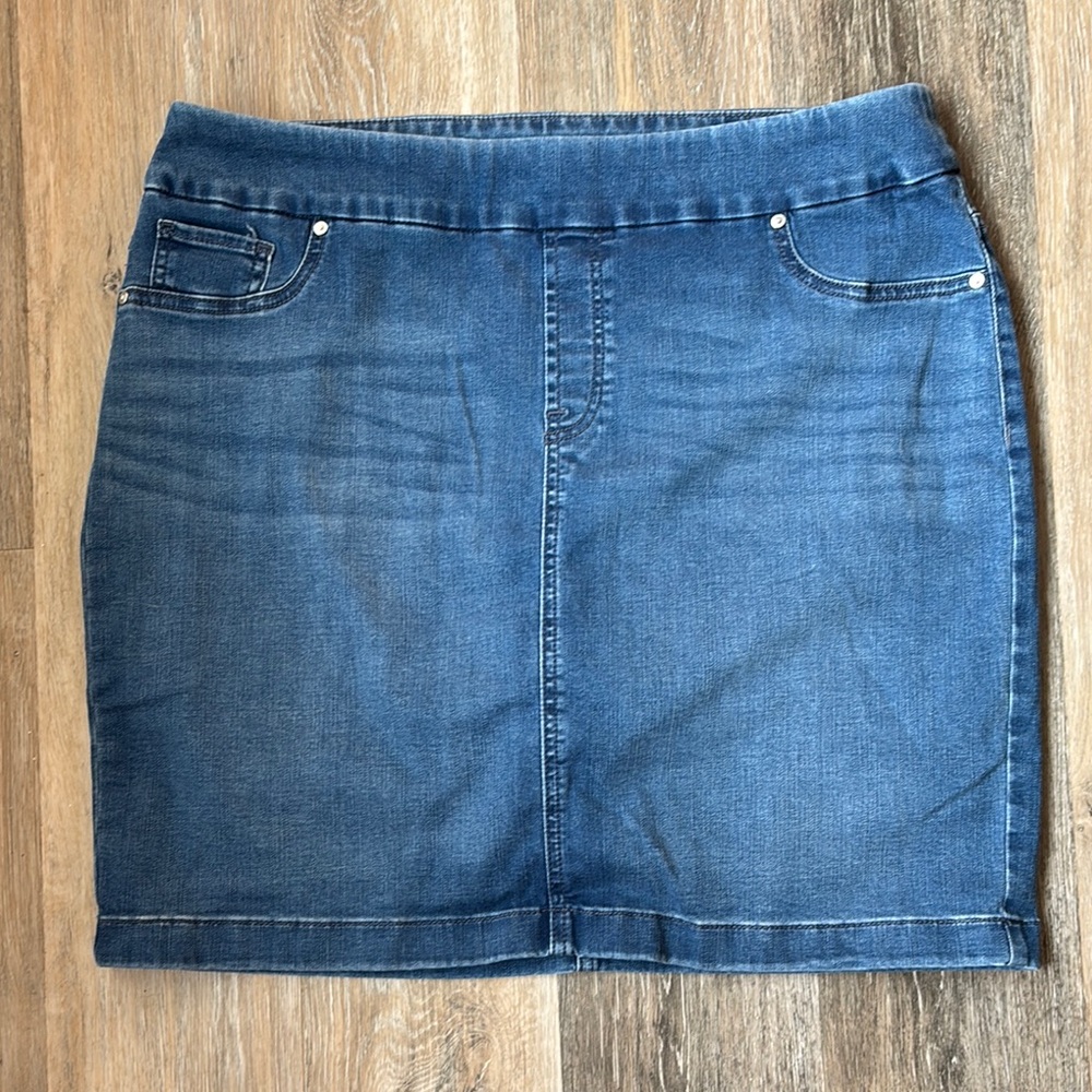 Chico's Blue Denim Skort 12